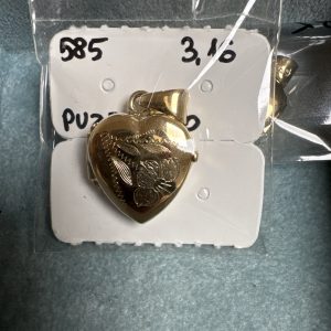 Złota zawieszka puzderko 585 3,16 g